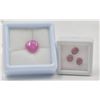 Image 1 : #137- NATURAL RED RUBY6.97CT /PHODOLITE GARNET 3.0