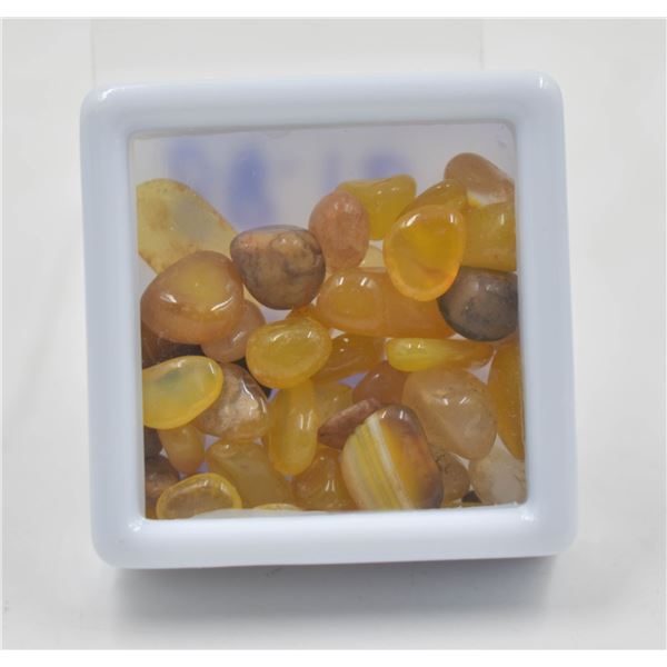 #74-NATURAL  YELLOW AGATE  ROUGHT 88.10CT