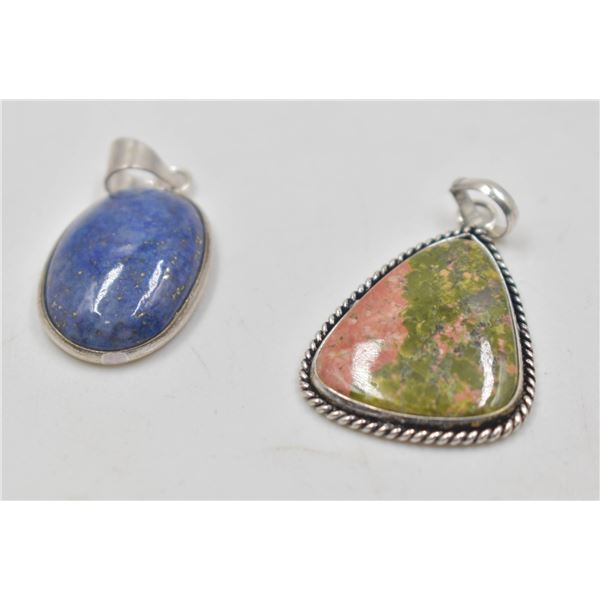 #240-NATURAL UNAKITE PENDANT