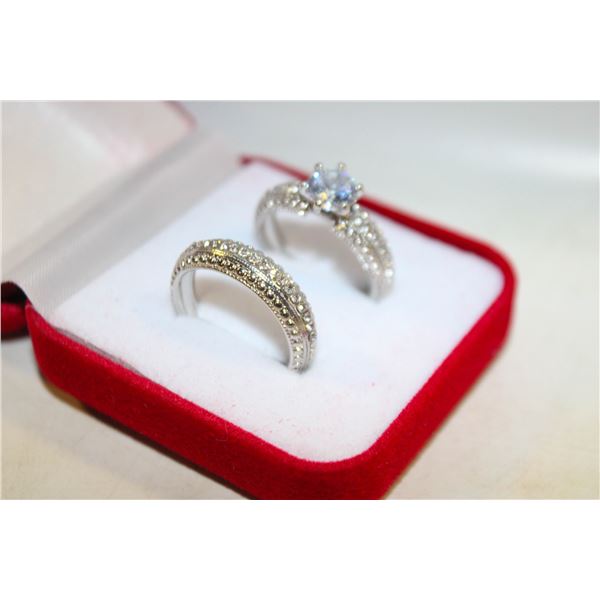 NEW 2PCS/SET RING SET SZ9