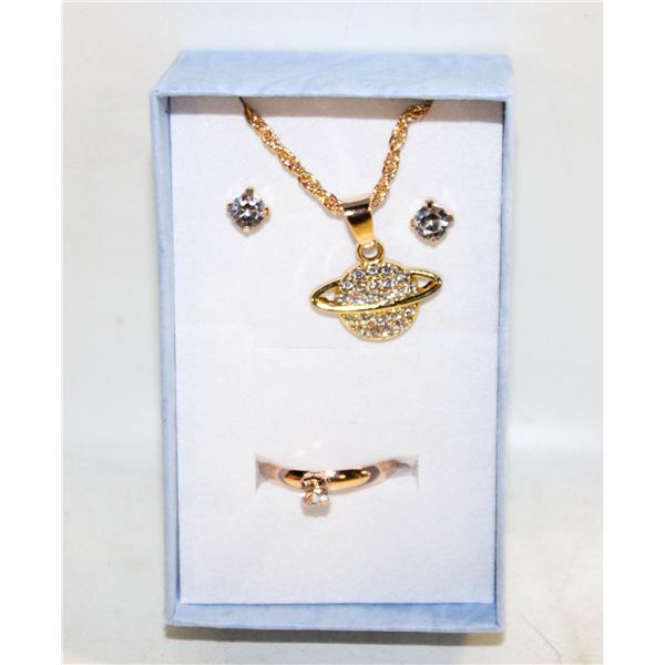 NEW NECKLACE AND RING WITH EARRINGS