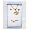 Image 1 : NEW NECKLACE AND RING WITH EARRINGS