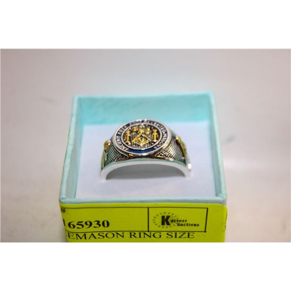 NEW MENS FREEMASON RING SIZE 11