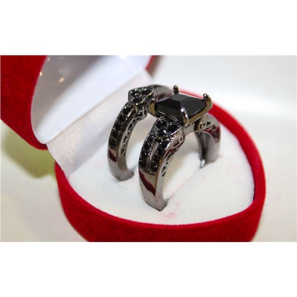 NEW 2PCS/SET RING SET SZ8