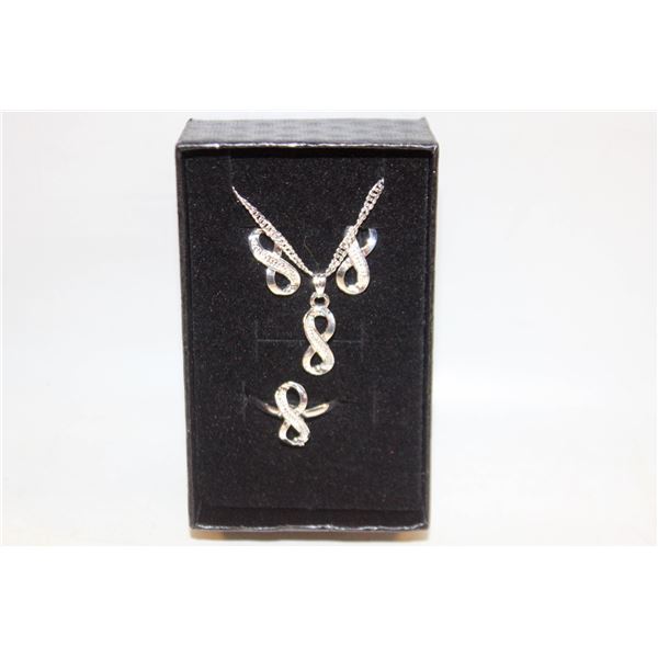 NEW NECKLACE AND RING WITH EARRINGS