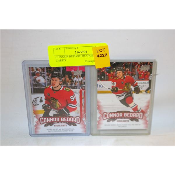 CONNOR BEDARD ROOKIE YEAR CARDS