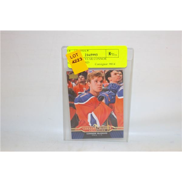 2015 ROOKIE YEAR CONNOR MCDAVID CARD