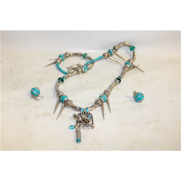 HANDMADE SILVERTONE & FAUX