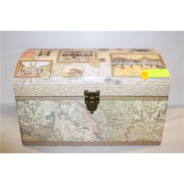 16" X 12" X 10" DOMED PARIS THEMED COLLAGE