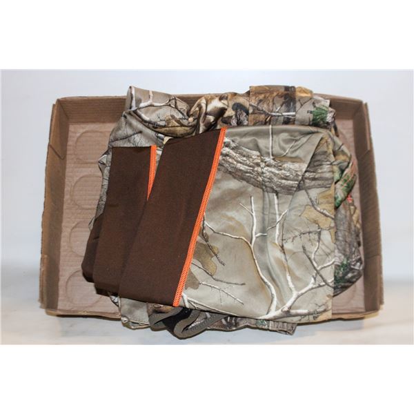 CAMOFLAUGE CLOTHING INCLUDES MEDIUM LONG SLEEVE