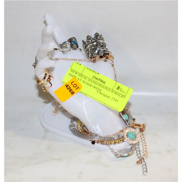 NEW IDEAL HAND-SHAPED JEWELRY DISPLAY STAND WITH