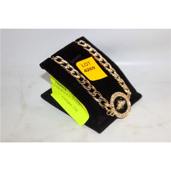 NEW REPLICA DIOR GOLD TONED BRACELET