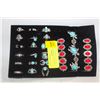 Image 1 : TRAY W/18 TURKISH STYLE  RINGS AND 3 BRACELETS