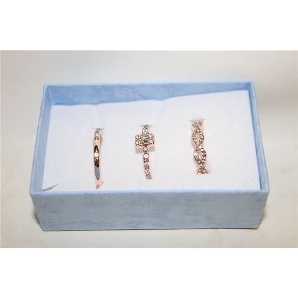 NEW 3PCS/SET RING SET SZ9