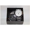 Image 1 : NEW 2PCS MENS WATCHS SET
