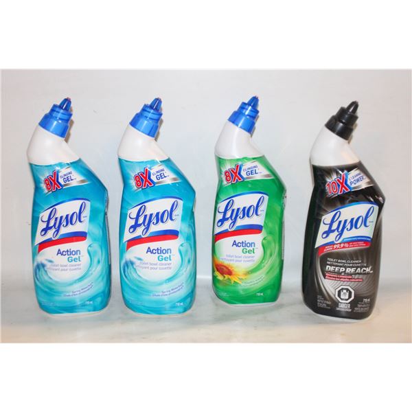 LYSOL TOILET CLEANER X4