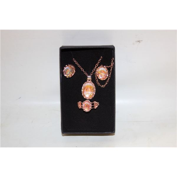 NEW NECKLACE AND RING WITH EARRINGS