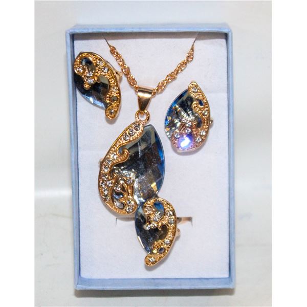 NEW NECKLACE AND RING WITH EARRINGS