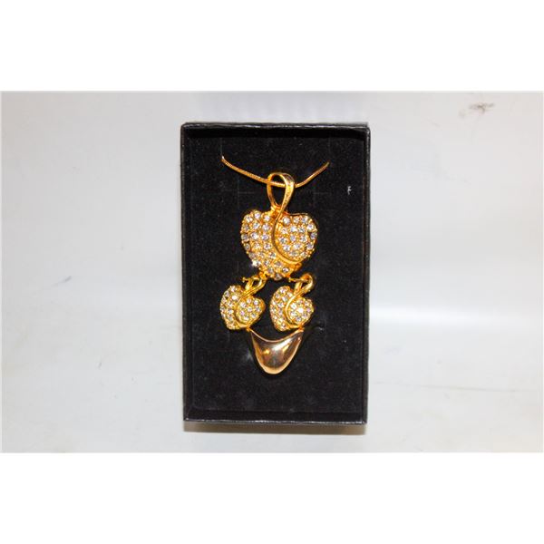 NEW NECKLACE AND RING WITH EARRINGS