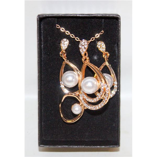 NEW NECKLACE AND RING WITH EARRINGS