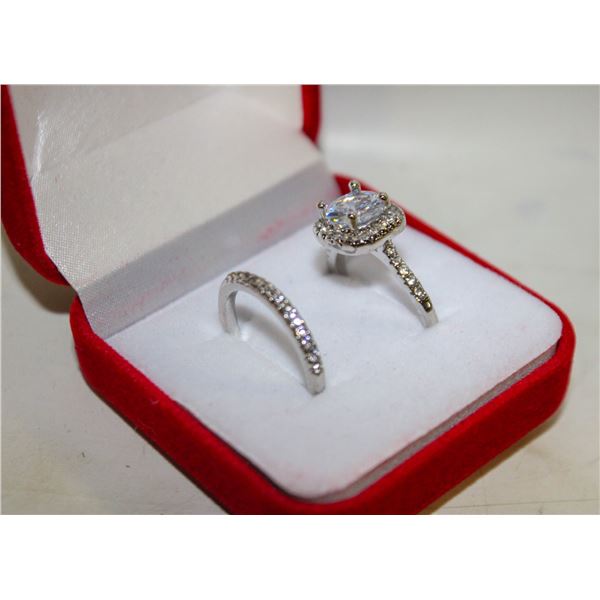 NEW 2PCS/SET RING SET SZ7