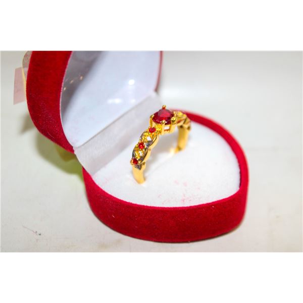 NEW HEART SHAPE RING SZ9