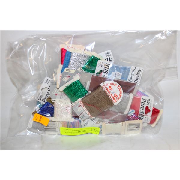40 EMBROIDERY RIBBON & THREAD