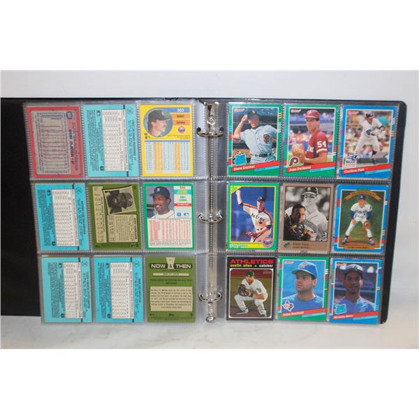 BINDER OF VINTAGE BASEBALL CARDS