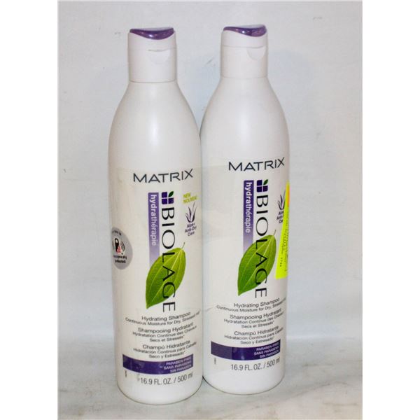 2 MATRIX BIOLAGE HYDRATING SHAMPOO 500 ML BOTTLES