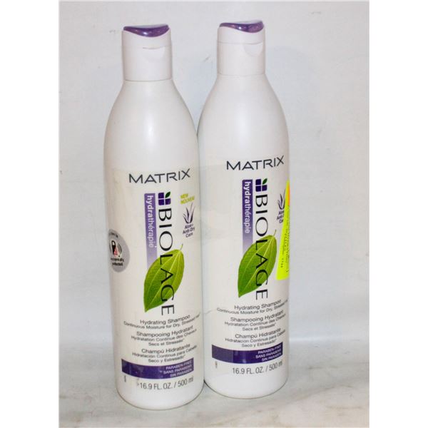 2 MATRIX BIOLAGE HYDRATING SHAMPOO 500 ML BOTTLES