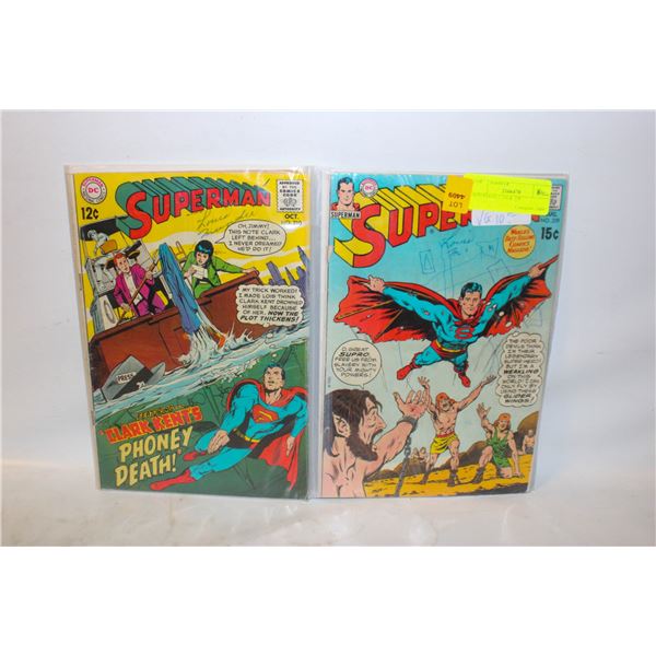 SUPERMAN # 210 & 229