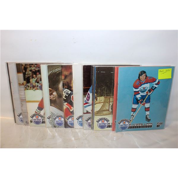 VINTAGE OILERS MAGAZINES LOT 1970S PRE NHL