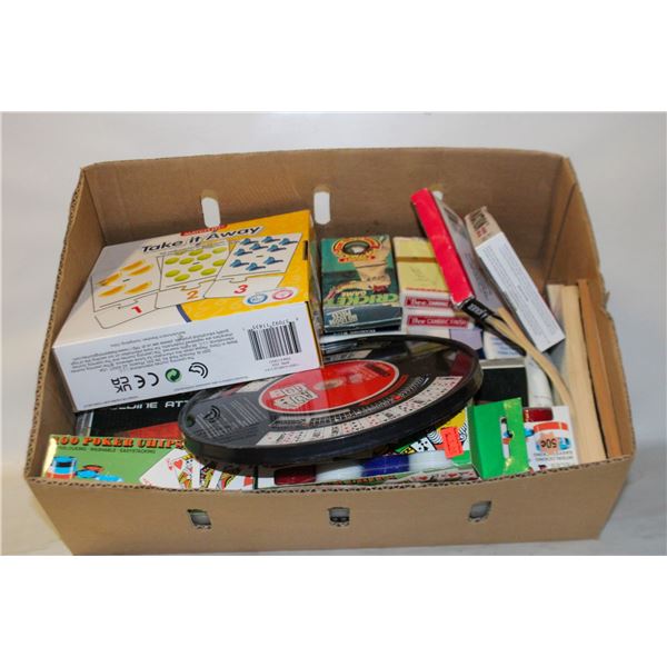FLAT OF GAMES AND CARDS
