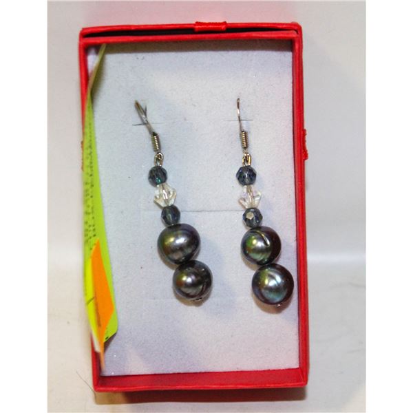 AUTHENTIC CULTURED PEARL EARRINGS IN BOX-ESTATE