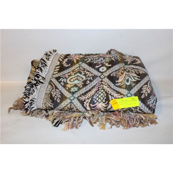 GOODWIN WEAVERS U.S.A. VINTAGE TAPESTRY BLANKET