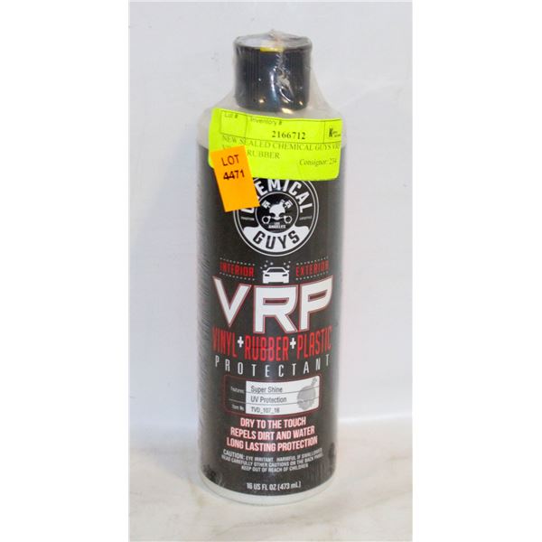 NEW SEALED CHEMICAL GUYS VRP VINYL, RUBBER