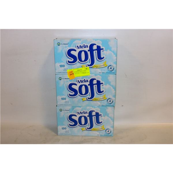 NEW 3 ECOSENCE MELA SOFT FABRIC SOFTNER 100 SHEETS