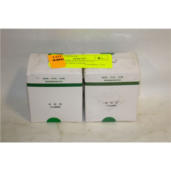 NEW 2 EYEKAN CONTACTS CLEANING SOLUTION