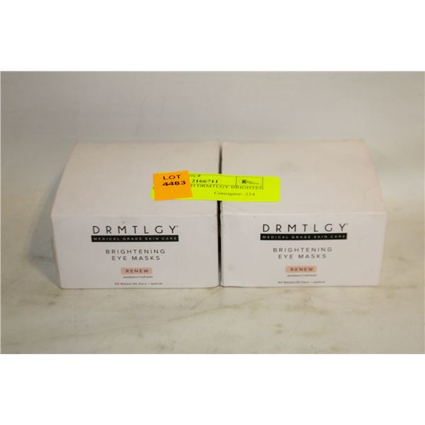 NEW 2 SEALED DRMTLGY BRIGHTEN EYE MASKS