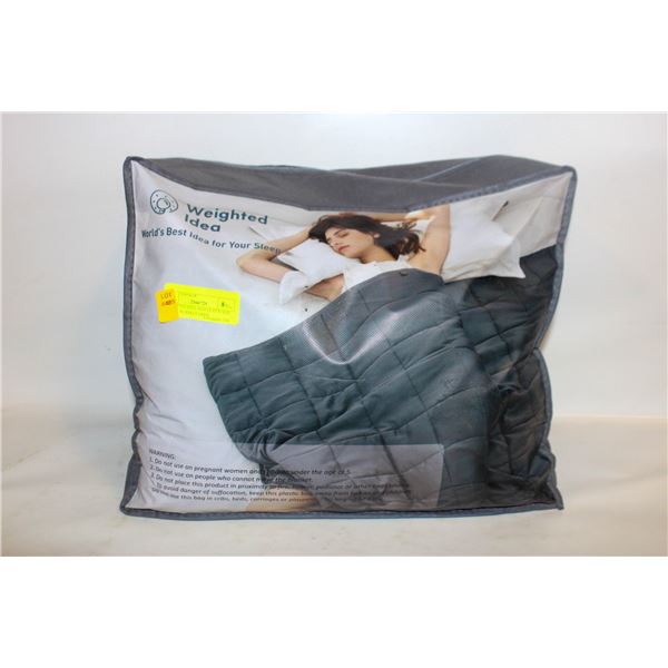WEIGHTED IDEA 20LB QUEEN SIZE 60"X80" BLANKET GREY