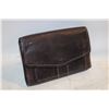 Image 1 : GENUINE LEATHER DARK BROWN FOSSIL