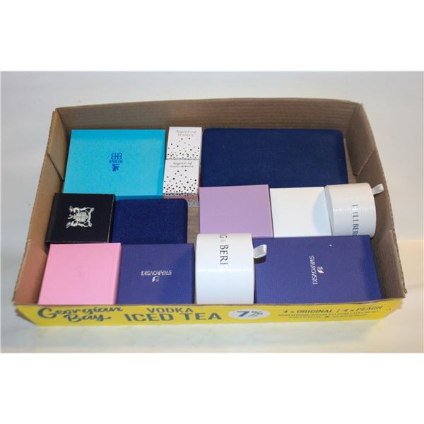 LOT OF QTY 13 JEWELRY BOXES