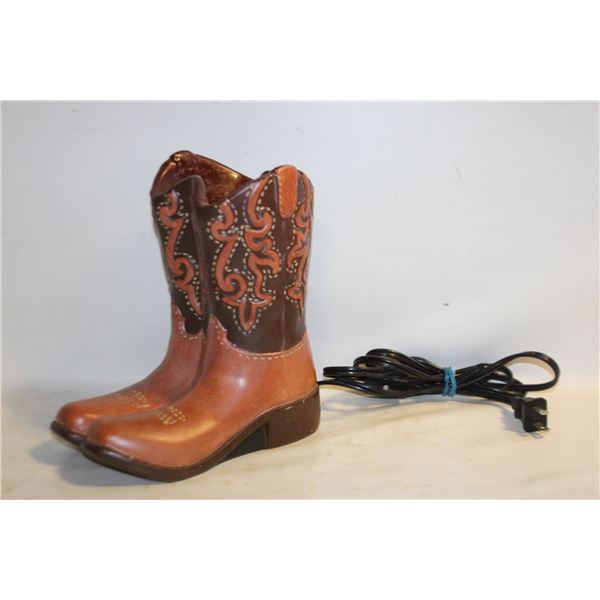 SCENTSY COWBOY BOOT WAX WARMER TESTED