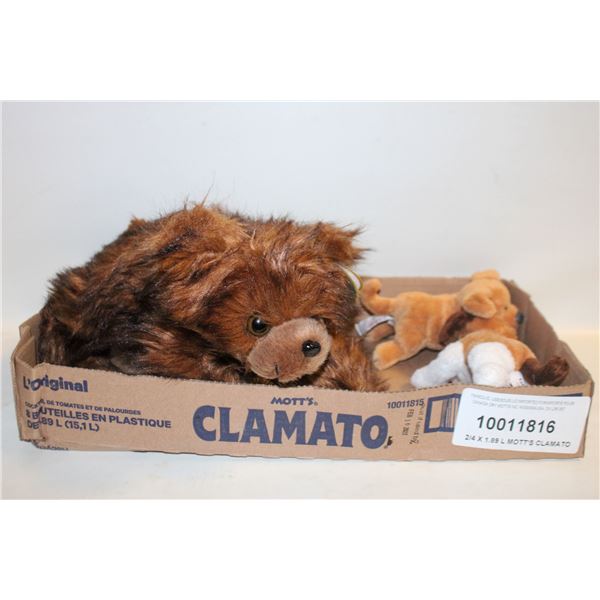 2 CANINE GUND PLUSHIES + NEW THE BEARINGTON