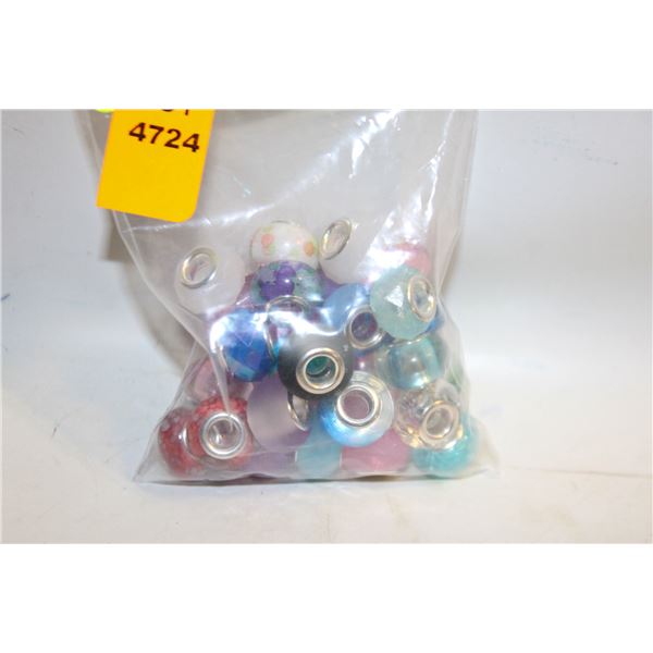 NEW 30 LAMPWORKS CHARM BRACELET BEADS