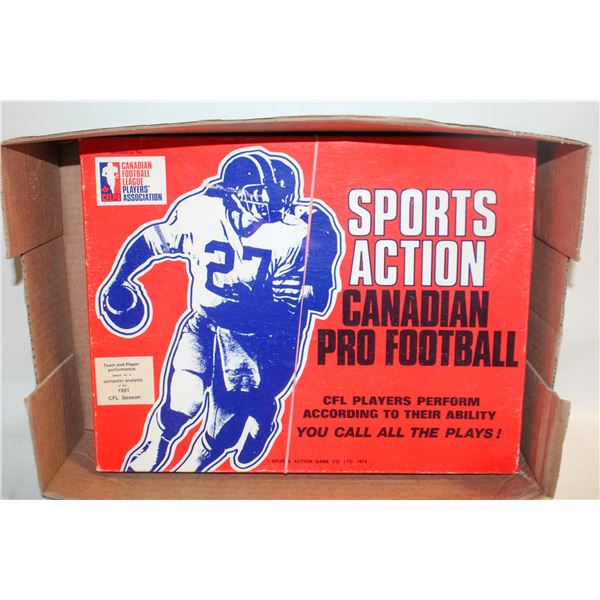 1981 SPORTS ACTION CFL FOOTBALL GAME