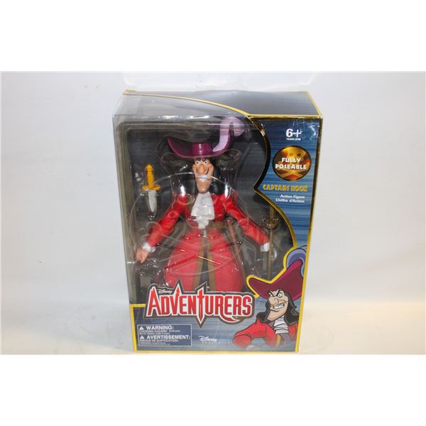 DISNEY ADVENTURERS CAPTAIN HOOK SEALED
