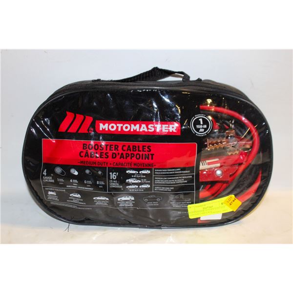 MOTOMASTER 16 FOOT 4 GUAGE BOOSTER CABLE KIT