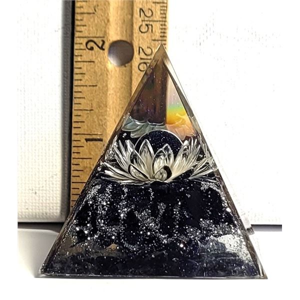 2) ORGONE CRYSTAL HEALING PYRAMID