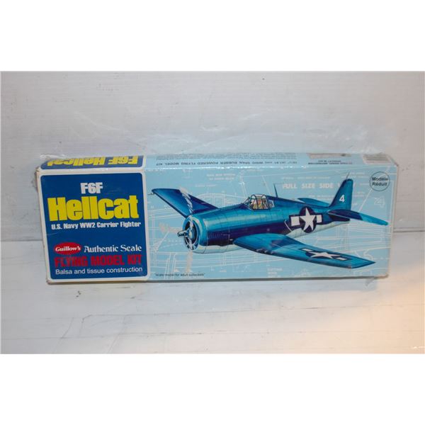 SEALED GUILLOWS F6F HELLCAT BALSA MODEL